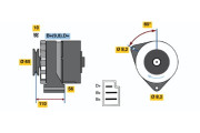 0 986 034 040 BOSCH alternátor 0 986 034 040 BOSCH