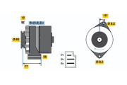 0 986 030 620 BOSCH alternátor 0 986 030 620 BOSCH