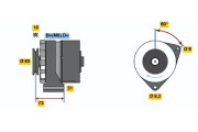 0 986 030 700 generátor BOSCH