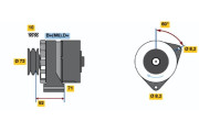 0 986 030 730 generátor BOSCH