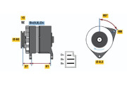 0 986 030 780 BOSCH alternátor 0 986 030 780 BOSCH