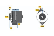 0 986 030 900 BOSCH alternátor 0 986 030 900 BOSCH