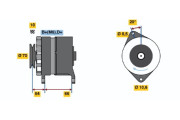 0 986 030 990 generátor BOSCH