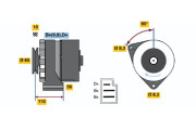 0 986 031 170 BOSCH alternátor 0 986 031 170 BOSCH