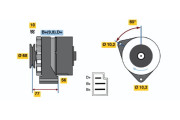 0 986 031 420 BOSCH alternátor 0 986 031 420 BOSCH