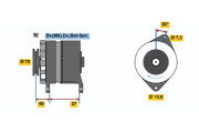 0 986 031 641 BOSCH alternátor 0 986 031 641 BOSCH