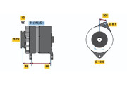 0 986 031 740 generátor BOSCH