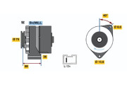 0 986 032 301 generátor BOSCH