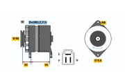 0 986 032 401 BOSCH alternátor 0 986 032 401 BOSCH