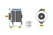 0 986 032 451 BOSCH alternátor 0 986 032 451 BOSCH