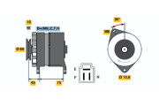 0 986 032 591 BOSCH alternátor 0 986 032 591 BOSCH