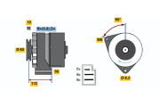 0 986 033 760 generátor BOSCH