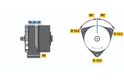 0 986 033 570 BOSCH alternátor 0 986 033 570 BOSCH