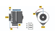 0 986 033 870 generátor BOSCH