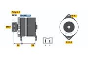 0 986 034 000 BOSCH alternátor 0 986 034 000 BOSCH