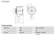 0 986 034 220 BOSCH alternátor 0 986 034 220 BOSCH