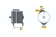 0 986 034 420 BOSCH alternátor 0 986 034 420 BOSCH