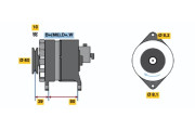 0 986 034 450 BOSCH alternátor 0 986 034 450 BOSCH