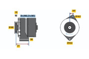 0 986 034 550 BOSCH alternátor 0 986 034 550 BOSCH