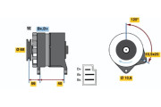 0 986 034 630 BOSCH alternátor 0 986 034 630 BOSCH