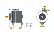 0 986 034 821 generátor BOSCH