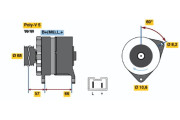 0 986 034 841 BOSCH alternátor 0 986 034 841 BOSCH