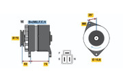 0 986 035 041 BOSCH alternátor 0 986 035 041 BOSCH