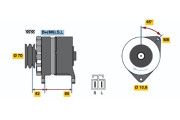 0 986 035 331 BOSCH alternátor 0 986 035 331 BOSCH