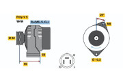 0 986 035 501 BOSCH alternátor 0 986 035 501 BOSCH