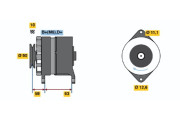 0 986 035 630 generátor BOSCH