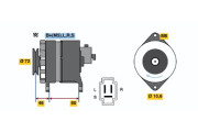 0 986 035 681 BOSCH alternátor 0 986 035 681 BOSCH