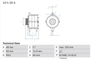 0 986 035 760 generátor BOSCH