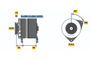 0 986 036 041 BOSCH alternátor 0 986 036 041 BOSCH