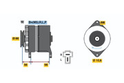 0 986 036 341 generátor BOSCH