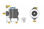 0 986 036 441 generátor BOSCH