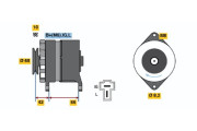 0 986 036 501 BOSCH alternátor 0 986 036 501 BOSCH