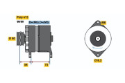 0 986 036 530 generátor BOSCH