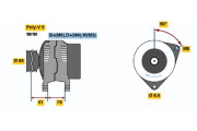 0 986 036 701 generátor BOSCH