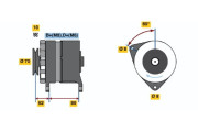 0 986 036 770 BOSCH alternátor 0 986 036 770 BOSCH