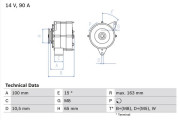 0 986 036 790 generátor BOSCH