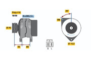 0 986 037 071 BOSCH alternátor 0 986 037 071 BOSCH