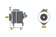 0 986 037 210 generátor BOSCH