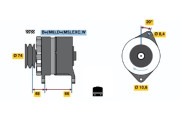 0 986 037 241 BOSCH alternátor 0 986 037 241 BOSCH