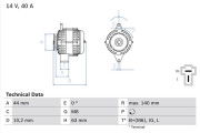 0 986 037 271 generátor BOSCH