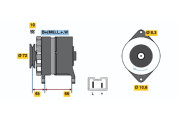 0 986 037 301 generátor BOSCH