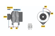 0 986 037 981 BOSCH alternátor 0 986 037 981 BOSCH