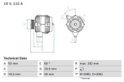 0 986 037 990 generátor BOSCH