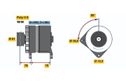 0 986 038 330 BOSCH alternátor 0 986 038 330 BOSCH