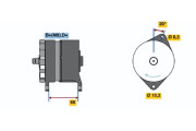 0 986 038 351 generátor BOSCH