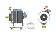 0 986 038 491 BOSCH alternátor 0 986 038 491 BOSCH